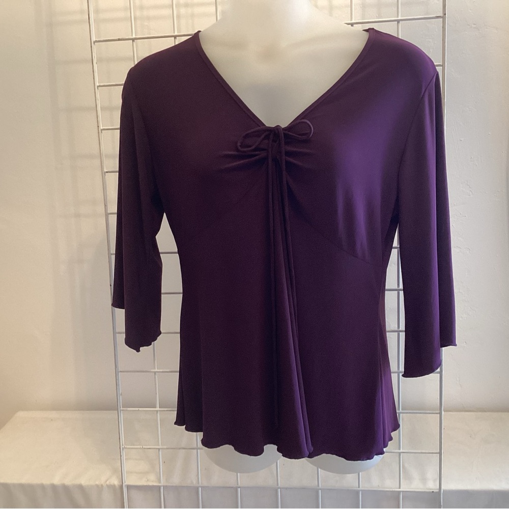 Eggplant Purple Light-weight Pullover Top